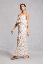 Forever21 Floral Lace Open-shoulder Dress