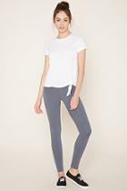 Forever21 Women's  Grey Heathered Knit Leggings