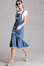 Forever21 Korirl Denim Overall Dress