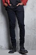 Forever21 Slit-knee Skinny Jeans