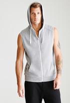 Forever21 Sleeveless Zip-front Hoodie