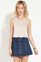 Forever21 Women's  Faux Suede Top