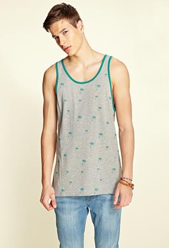 Forever21 Palm Tree Tank Top