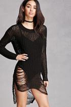 Forever21 Distressed Sweater Dress