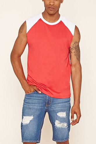 21 Men Men's  Raw-cut Baseball Tee