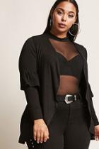 Forever21 Plus Size Flounce-cuff Cardigan