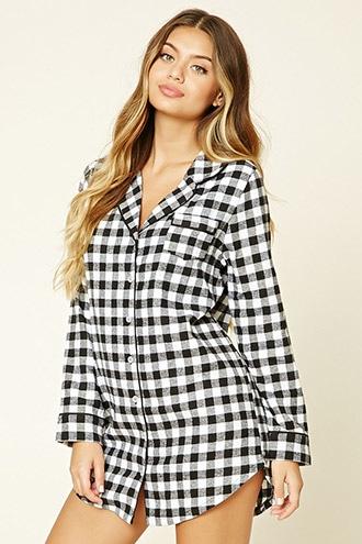 Forever21 Women's So Sleepy 55 Graphic Pj Shirt