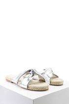 Forever21 Metallic Twisted Espadrilles