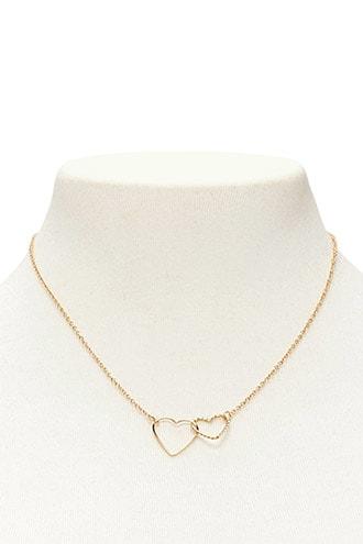 Forever21 Linked Heart Necklace