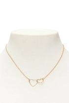 Forever21 Linked Heart Necklace