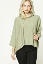 Forever21 Contemporary Hooded Dolman Top