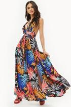 Forever21 M-slit Floral Print Maxi Dress