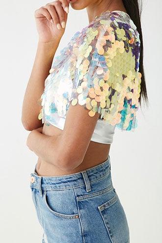 Forever21 Disc Sequin Shawl
