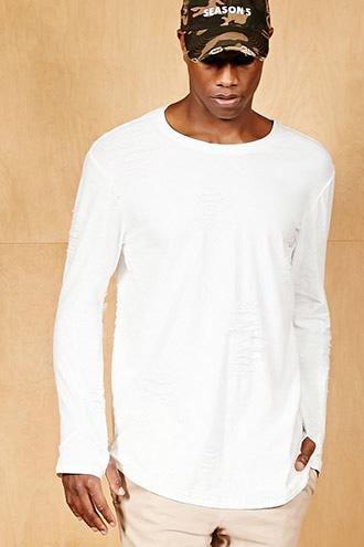 Forever21 Project Paris Distressed Tee