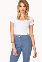 Forever21 Women's  Favorite Knit Crop Top