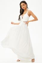 Forever21 Soieblu Embroidered Lace Gown