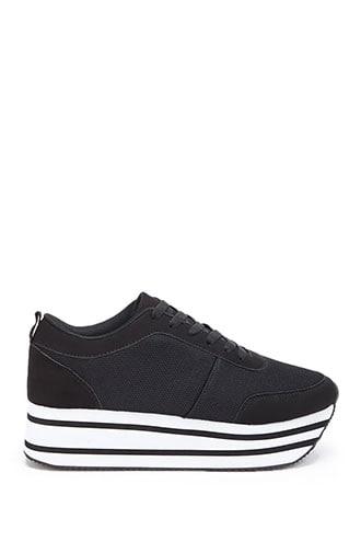 Forever21 Platform Lace-up Sneakers