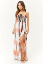 Forever21 Tie-dye Tube Maxi Dress