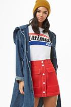 Forever21 Button-front Windbreaker Skirt
