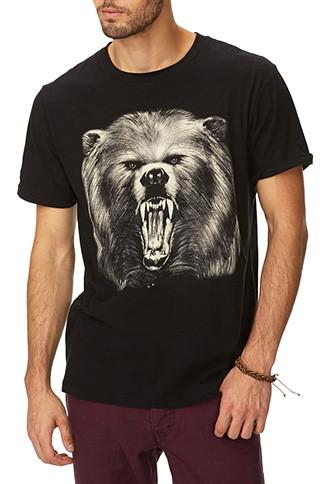 Forever21 Women's  Roaring Bear Tee