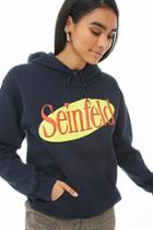 Forever21 Hooded Fleece Seinfeld Logo Sweatshirt