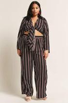 Forever21 Plus Size Stripe High-waist Trousers