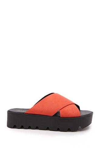 Forever21 Crisscross Platform Sandals