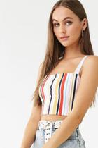 Forever21 Striped Print Crop Top