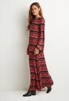 Forever21 Striped Floral Maxi Dress