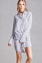 Forever21 Striped Mini Shirt Dress