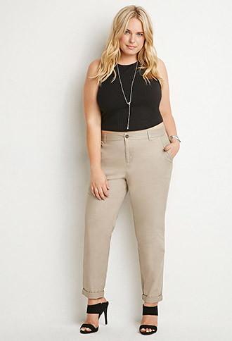 Forever21 Plus Classic Chino Pants