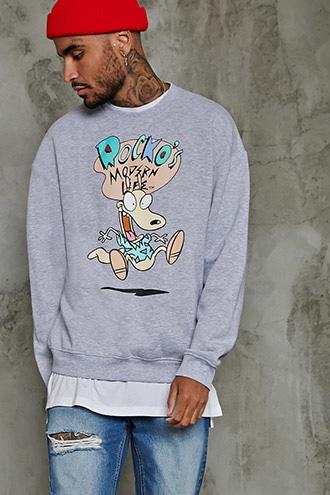 Forever21 Rockos Modern Life Sweatshirt
