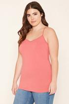 Forever21 Plus Women's  Rose Plus Size V-neck Cami