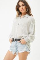 Forever21 Pinstriped Vented Shirt