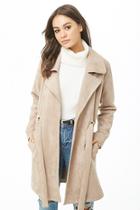 Forever21 Belted Faux Suede Coat