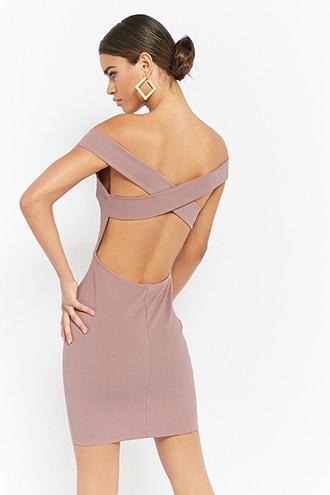 Forever21 Strappy Off-the-shoulder Homecoming Dress