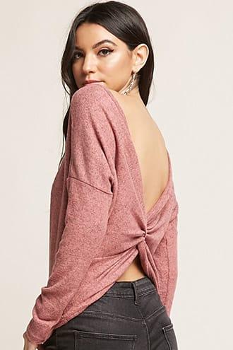 Forever21 Brushed Twist-back Top