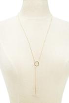 Forever21 T-pendant Lariat Necklace