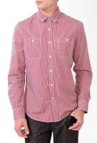 21 Men Checkered Button Down