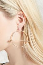Forever21 Bar Accent Hoop Earrings