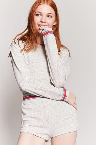 Forever21 Heathered Contrast Shorts