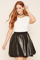 Forever21 Plus Women's  Plus Size Tulle-hem Skirt