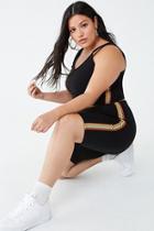 Forever21 Plus Size Zigzag-trim Biker Shorts