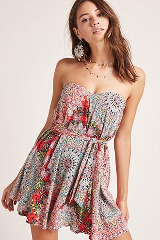 Forever21 Selfie Leslie Abstract Tube Dress