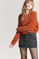 Forever21 Chenille Cable Knit Sweater