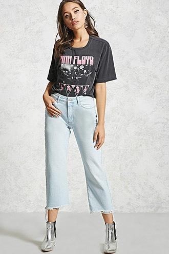 Forever21 Straight-leg Cropped Jeans