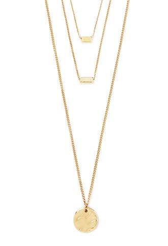 Forever21 Geo Charm Layered Necklace