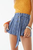 Forever21 Dash-striped Button-fly Shorts