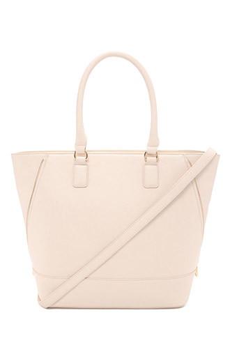 Forever21 Zip-side Faux Leather Tote