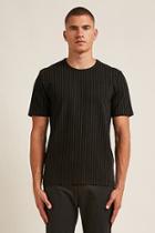 Forever21 Pinstripe-stitched Tee